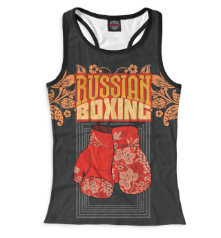 Женская майка-борцовка Russian Boxing