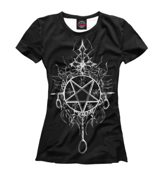Женская футболка Black Metal