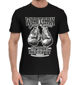 Мужская хлопковая футболка Western