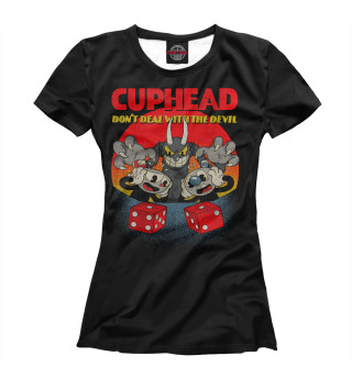 Женская футболка Cuphead