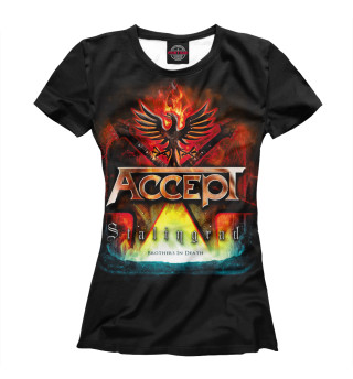 Женская футболка Accept