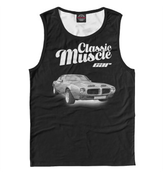Майка для мальчика Classic muscle car (черный фон)