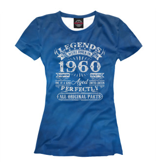 Женская футболка 61 Years Old Gifts Legend